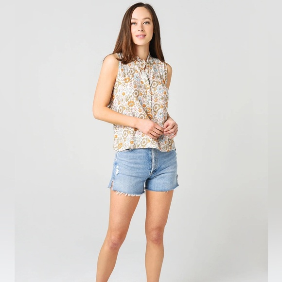 Faherty Women's Faith Blouse NWT - Picture 1 of 14